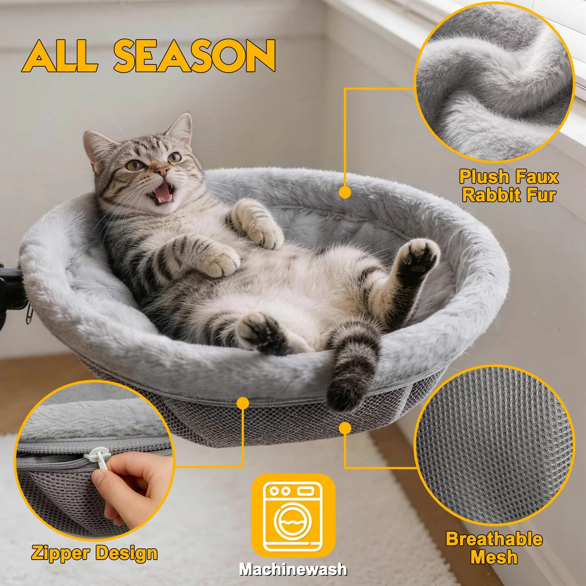 MeowAlliance™ DeskPerch Elevated WFH Cat Bed