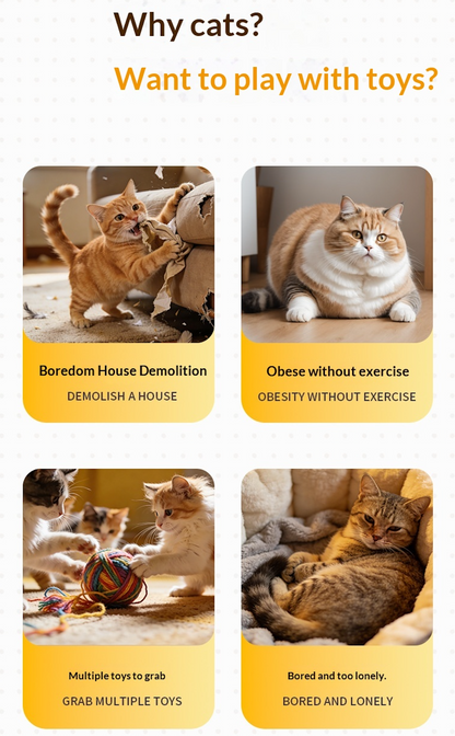 MeowAlliance™ DinoBounce Interactive Motion Cat Toy
